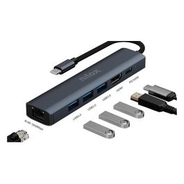 Nilox NXDSUSBC06 Dock Usb-c 6 in 1