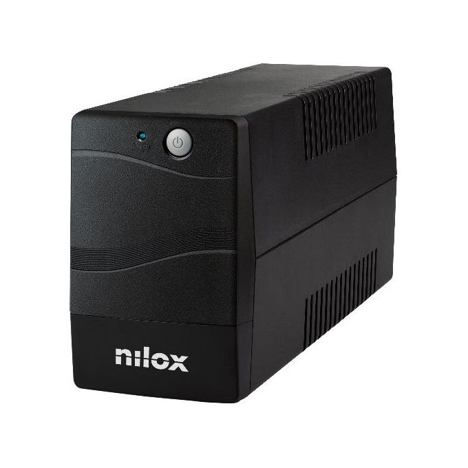 Nilox NXGCLI12001X7V2 Premium Line Interactive Gruppo di Continuita' UPS 1200VA 840W AVR 2 Prese Schuko USB colore Nero