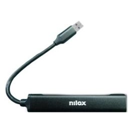 Nilox NXHUB401 Hub Usb 4 Porte Usb 1x 3.0 e 3x 2.0