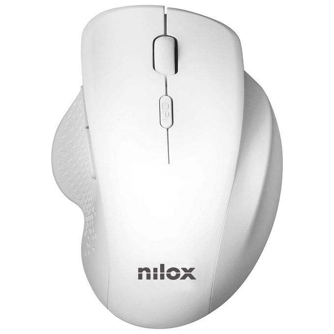 Nilox NXMOWI3002 Mouse Ergonomico Wireless Bianco