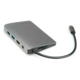 Nilox RO12.02.1021 Replicatore di Porte e Docking Station per Notebook Cablato Usb 3.2 Gen 2 Type-C Grigio