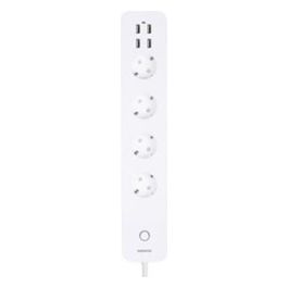 Smart Wi-fi Power Strip-4 AC 4 Usb Bianco