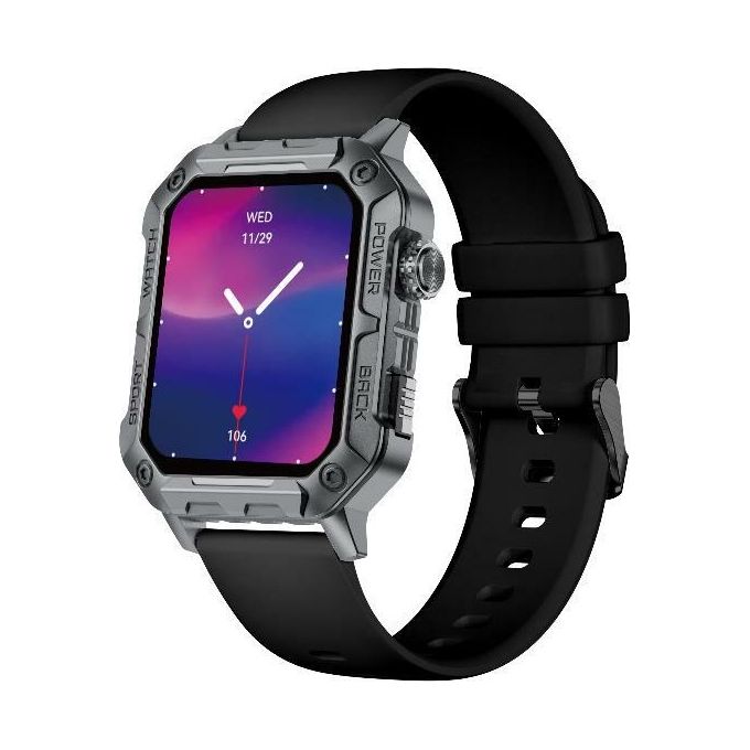 Nilox sportive trailwatch smartwatch donna e uomo con monitoraggio salute, fitness e notifiche, resistente all`acqua e alla polvere, compatibile con android e ios