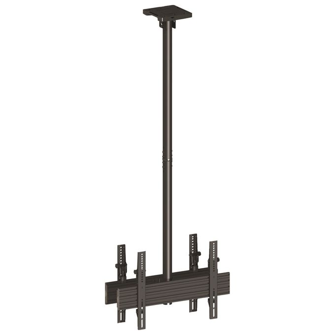Nilox Staffa Kit Soffitto 600x400 per Display Espositivi 65" Nero