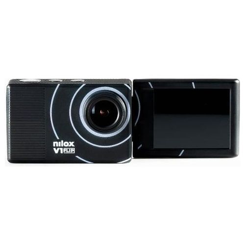 NXACV1FLIP01 V1 FLIP Fotocamera per Sport d'Azione 4K Ultra HD 4 MP CMOS Display LCD 2" Flip-Out Custodia Impermeabile 30 m Batteria Doppia colore Nero