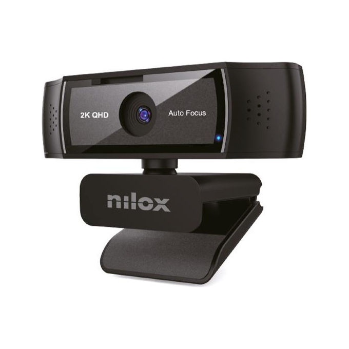 Nilox Webcam 2K 1080p con Filtro Privacy e Microfono Usb