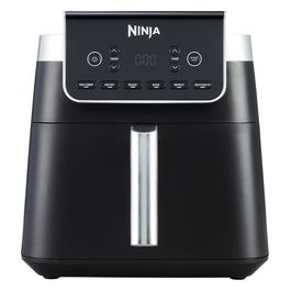 Ninja AF180EU Friggitrice ad Aria MAX 6.2L Digitale 5 in 1 Antiaderente Cottura Senza Olio per Arrostire Cuocere al Forno Formato Famiglia Cestello e Piastra Lavabili in Lavastoviglie Grigio