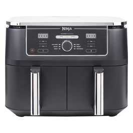 Ninja AF400EU Friggitrice ad Aria Calda Doppia 9.5 Litri Indipendente 2470W Nero