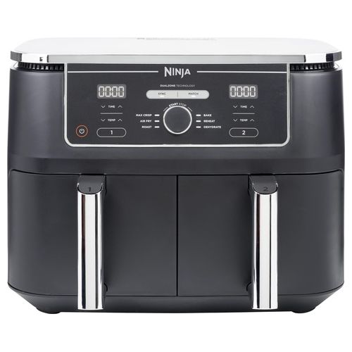 AF400EU Friggitrice ad Aria Calda Doppia 9.5 Litri Indipendente 2470W Nero