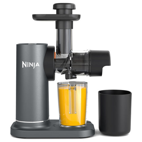 JC151EU Cold Press NeverClog Estrattore di Succo a Freddo 1200 W Caraffa 700 ml Total Pulp Control colore Grigio