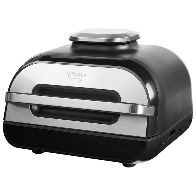 Ninja Foodi AG551EU Max Griglia e Friggitrice ad Aria con Sonda Digitale da Cucina 3.8 Litri 6 Funzioni di Cottura 2460 W Grigio/Argento