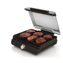GR101EU Griglia Elettrica Piastra Antiaderente Potenza 1450W Coperchio Rimovibile Lavabile