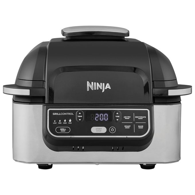Ninja AG301EU Grill e Friggitrice ad Aria 5 Funzioni di Cottura 5.8 Litri Nero