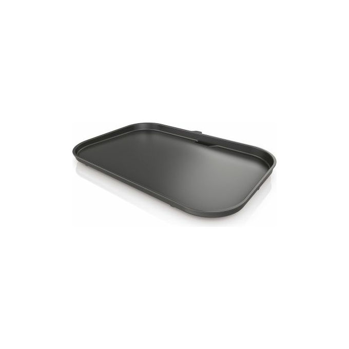 Ninja XSKOGXLFPLTEU Woodfire XL Piastra Liscia per Barbecue Antiaderente in Ceramica 45x31 cm compatibile OG850 OG901 colore Nero