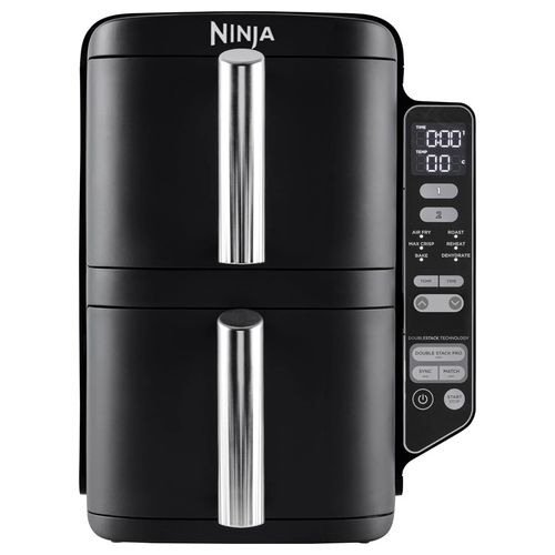 SL300EU Double Stack Friggitrice ad Aria Verticale Doppia 7.6 Litri 2470W 6 Funzioni 6 Porzioni Nero