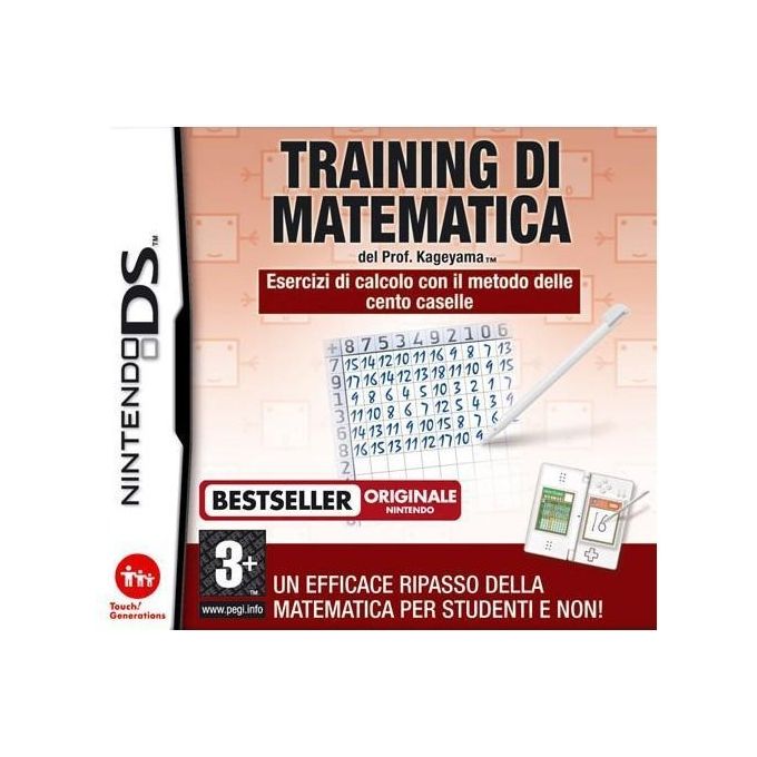 Training Di Matematica Del Dr. Kageyama Nintendo DS 3DS e 2DS