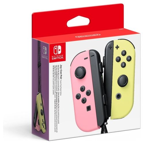 Nintendo Joy-Con Set di 2 Pezzi Rosa Pastello e Giallo Pastello
