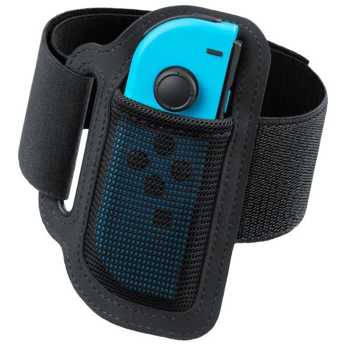 Nintendo Leg Strap Fibra di Cotone Nero