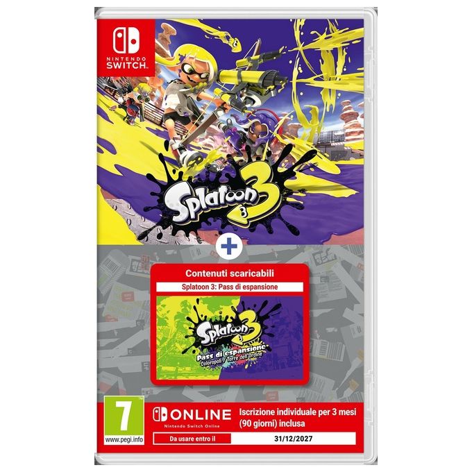 Image of Nintendo Splatoon 3 Pass di Espansione 3 Mesi di Nso per Nintendo Switch