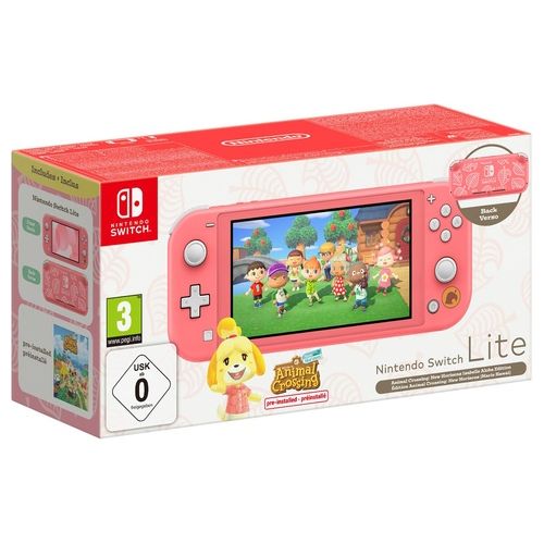 Nintendo Switch Lite Edizione Speciale Animal Crossing Corallo