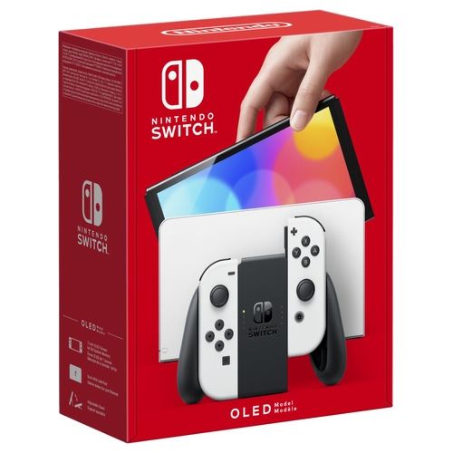 Nintendo Switch OLED Console da Gioco Portatile 7" 64Gb Touch Screen Wi-Fi Bianco