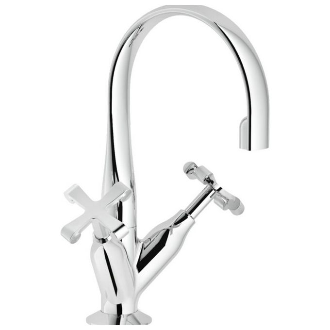 Nobili Rubinetteria Carlos 218/1 Gruppo Lavabo Monoforo Con Scarico Cromo