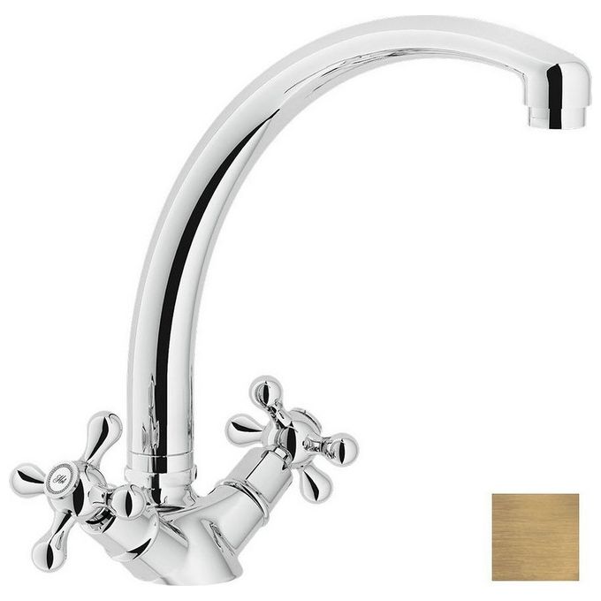 Nobili Rubinetteria Grazia C5117/5 Gruppo Lavello Monoforo Bronzo