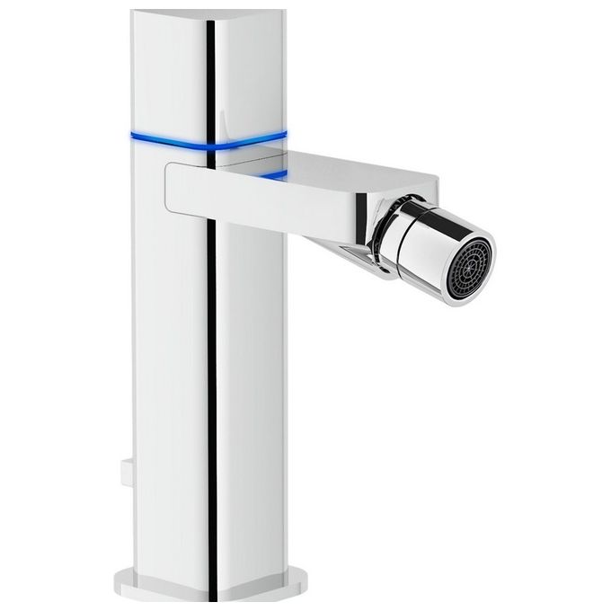 Nobili Rubinetteria Loop E90119/1 Miscelat. Bidet Elett.220V Con Scarico Cromo