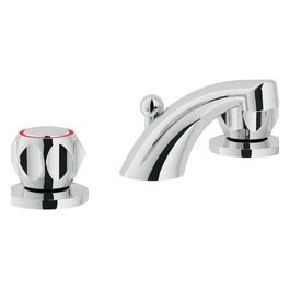 Nuova Flora 6011/1 Batteria Lavabo 3 Fori Con Scarico Cromo
