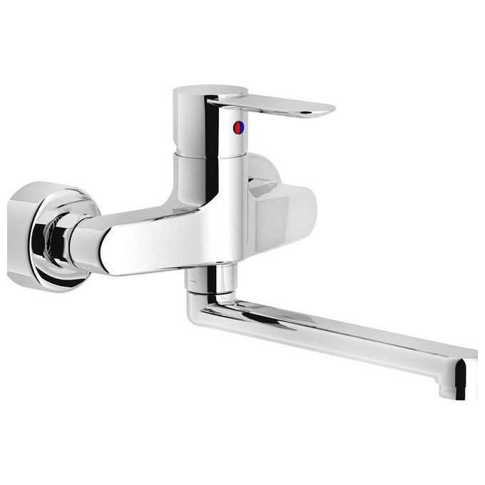 Nobili Rubinetteria Sand 99115 Miscelatore Lavello A Parete Cromo