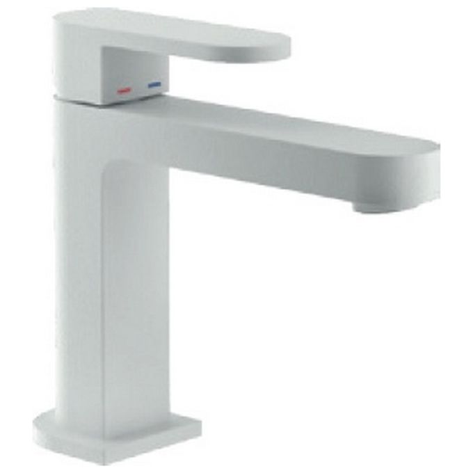 Nobili Rubinetteria Up 94118/2 Miscelatore Lavabo S/Scarico Bianco Opaco