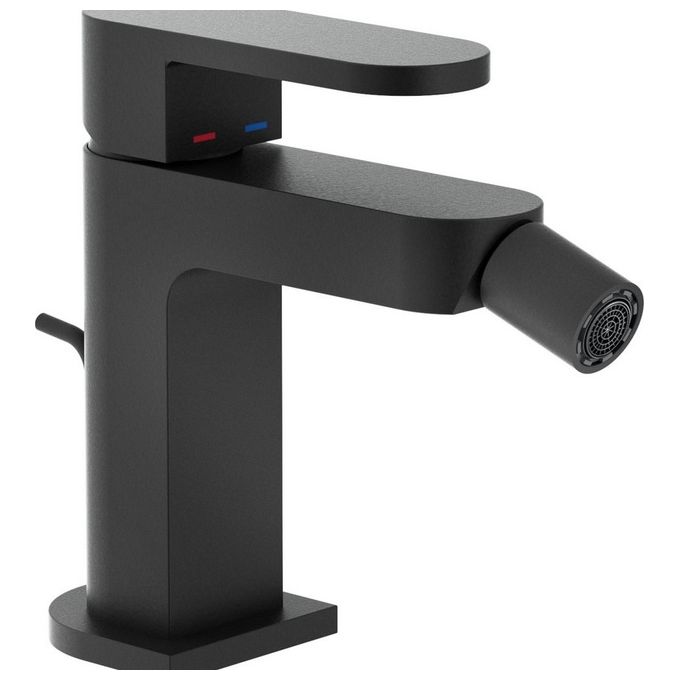 Nobili Rubinetteria Up 94119/1 Miscelatore Bidet Con Scarico Nero Opaco