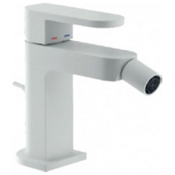 Nobili Rubinetteria Up 94119/1 Miscelatore Bidet Con Scarico Bianco Opaco