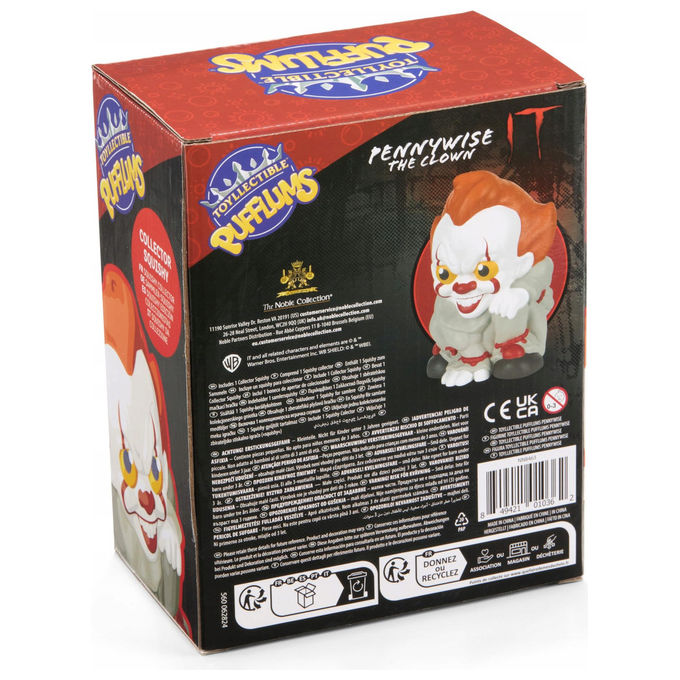Noble Collection, IT Pennywise Pufflums, Mini-figurine Antistress 18 cm