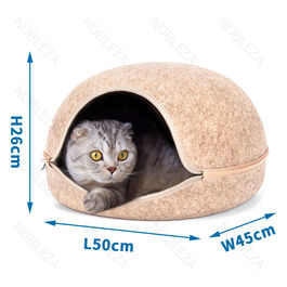 Cuccia per gatti semichiusa Beige
