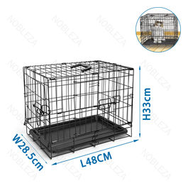 Gabbia metallica per cani Nero