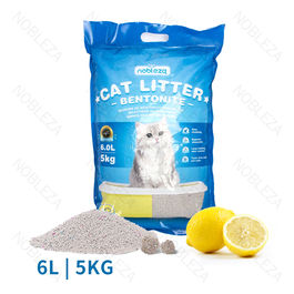 Lettiera per gatti in bentonite al profumo di limone RGB