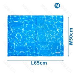Tappetino refrigerante con stampa fantasia acqua Blu
