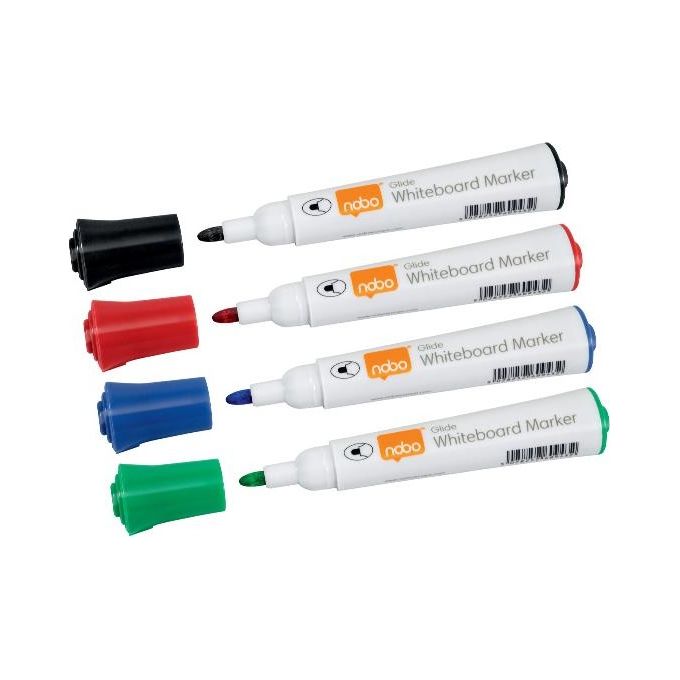 Nobo Confezione 10 Pennarelli a Secco Glide Assortiti