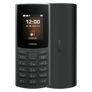 Nokia 105 4G 2023 Telefono Cellulare Dual Sim Display 1.8" a Colori Charcoal