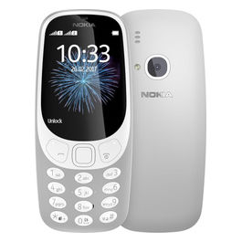 3310 Dual Sim Grigio Bianco con Fotocamera e Radio FM