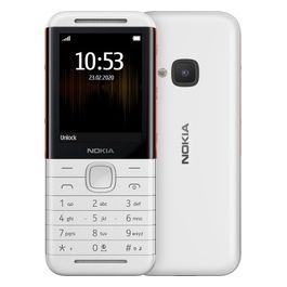 Nokia 5310 Telefono Cellulare Dual Sim 2.4" Bianco/Rosso