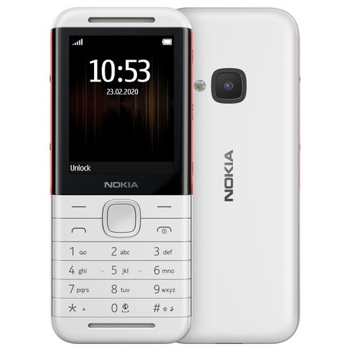 Nokia 5310 Telefono Cellulare Dual Sim 2.4" Bianco/Rosso