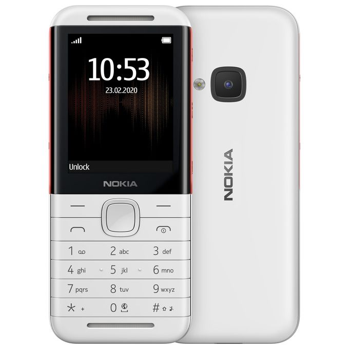 Nokia 5310 Telefono Cellulare Dual Sim 2.4" Bianco/Rosso