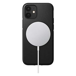 Nomad Modern Case MagSafe Nero in Pelle per iPhone 12 Mini