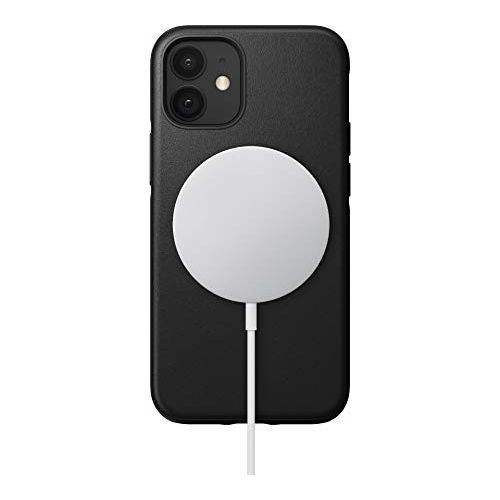 Nomad Modern Case MagSafe Nero in Pelle per iPhone 12 Mini