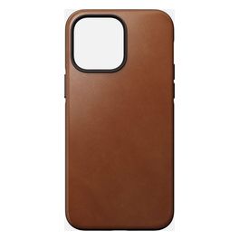 Modern Custodia in Pelle per iPhone 14 Pro Max English Tan