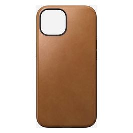 Modern Custodia in Pelle per iPhone 15 English Tan