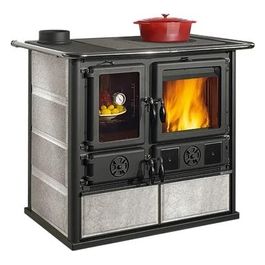 Nordica ROSA SX REVERSE VST Cucina a legna 82 kw 235 m³ riscaldabili pietra naturale
