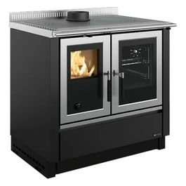 Nordica VENEZIA VST Cucina a legna 83 kw 238 m³ riscaldabili nero antracite